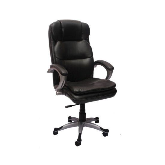 Black Leather Cushion High Back Executive Chair