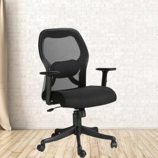 VJ-405-Mesh Padded Seat Cincture Executive High Back Chair