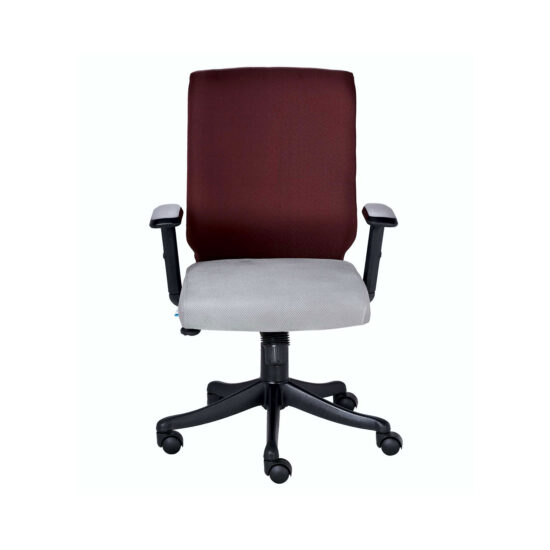 THE NOGRIS MEDIUM BACK CHAIR IN GREY AND MAROON COLOR THE NOGRIS MEDIUM BACK CHAIR IN GREY AND MAROON COLOR