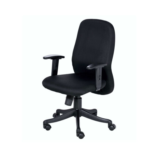 THE ESPUMA MEDIUM BACK CHAIR IN BLACK COLOR THE ESPUMA MEDIUM BACK CHAIR IN BLACK COLOR