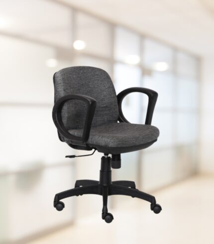 VJ-1027-MEETING ROOM CHAIR IN GRAY COLOR