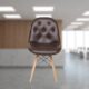 VJ-1209-RESTAURANT CHAIR IN BROWN COLOR