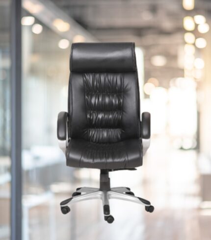 VJ-1234-Revolving High Back Office Chair In Black Color