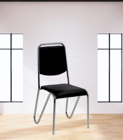 VJ-1301-OFFICE CHAIR WITHOUT ARM IN BLACK COLOR