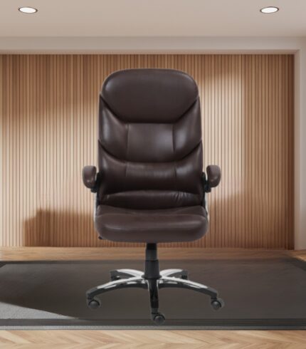 VJ-1335-High Back Cushioned Leather Office Executive Chair