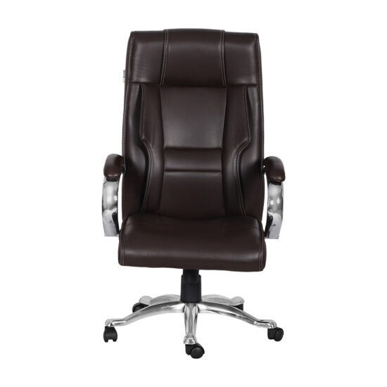 High Back Brown Leather Executive Office Chair
