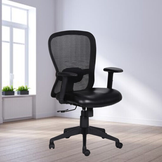 Black Mesh High Back Padded Computer Chair