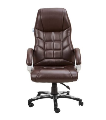 Dark Brown High Back Leather Revolving Office Chair
