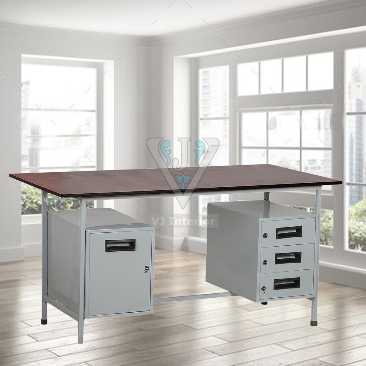 VJ-1108-Steel Office Table (6X4) - VJ Interior