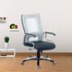 Black MB Metal Covered Visitor Mesh Office Chair