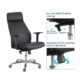 High Back Leatherette Office Chair Black High Back Leatherette Office Chair Black