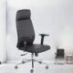 High Back Leatherette Office Chair Black