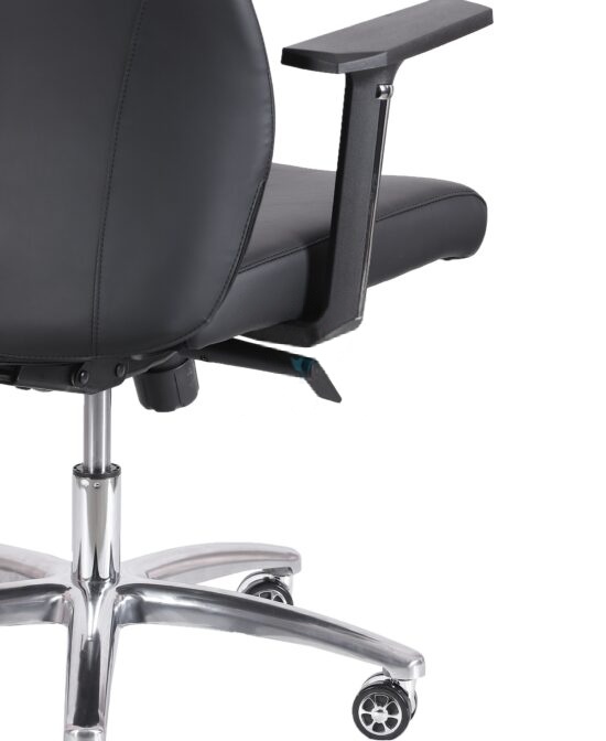 High Back Leatherette Office Chair Black