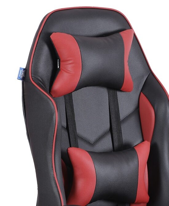 High Back Leatherette Gaming Any Time Chair Black & Red